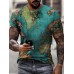 Men's Street Print Short Sleeve T-Shirt HF0407-04-02