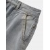 Mens Casual Hole Designed Denim Shorts