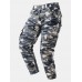 Men Camo Print Utility Pocket Street Ankle Length Casual Cargo Pants