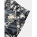 Men Camo Print Utility Pocket Street Ankle Length Casual Cargo Pants