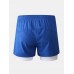 Mens Sport Qucik Drying Bicycle Breahable Elastic Waist Zipper Casual Shorts