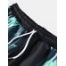 Mens Casual Pattern Print Drawstring Jogger Pants